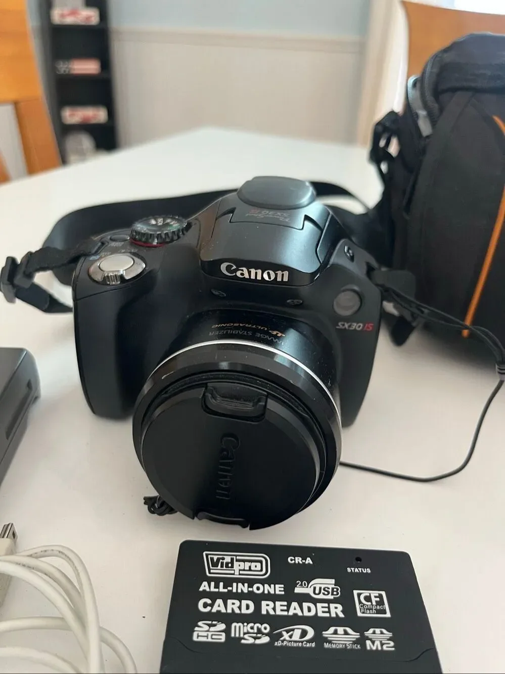 Canon Power Shot SX30IS Digital Camera With Battery, Cord, Tested & Working